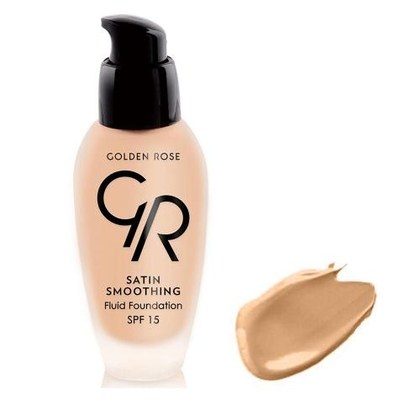 GOLDEN ROSE SATIN SMOOTHING FLUID FOUNDATION SPF15 NO34